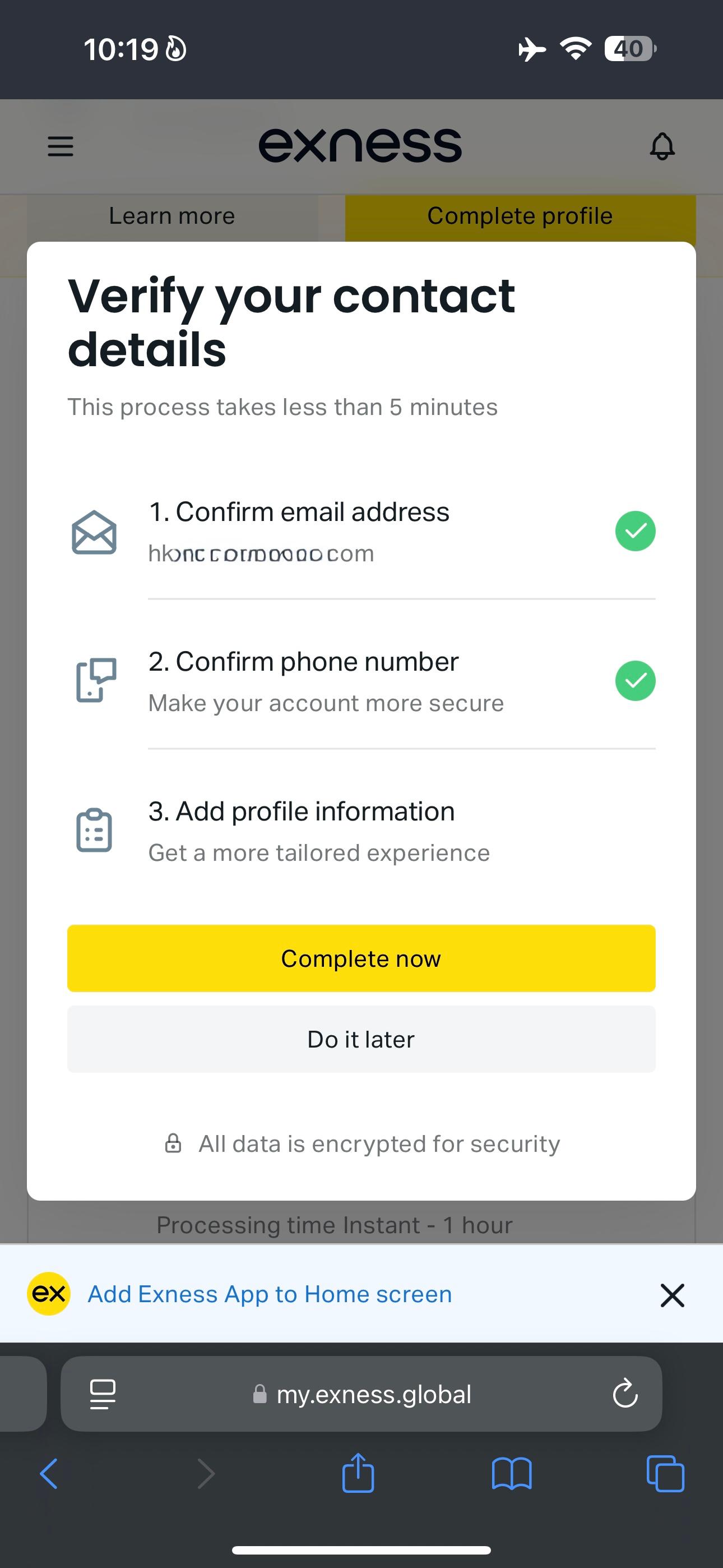 Step 9 — Enter full legal name