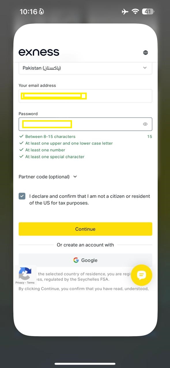 Step 3 — Select your country